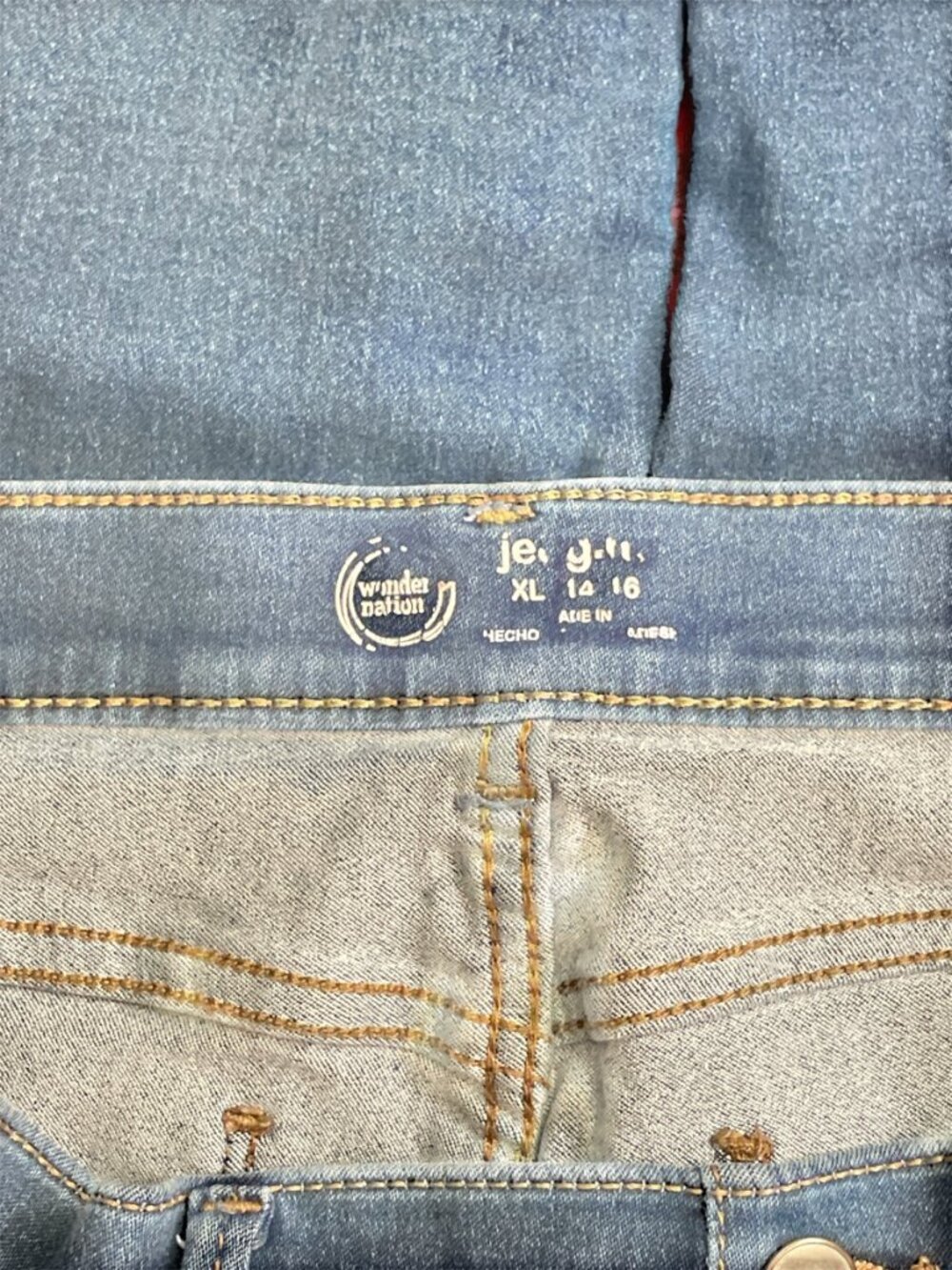 Girls Jean, Wonder Nation, XL(14-16), Blue, Preloved in Excellent Condition - Picture 7 of 8